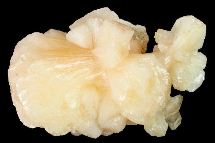 Peach Stilbite Crystal Cluster with Heulandite - India #168999
